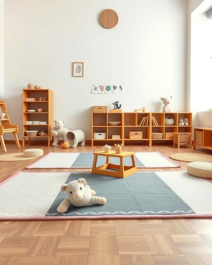 Floor Mats for Play - 25 montessori nursery ideas