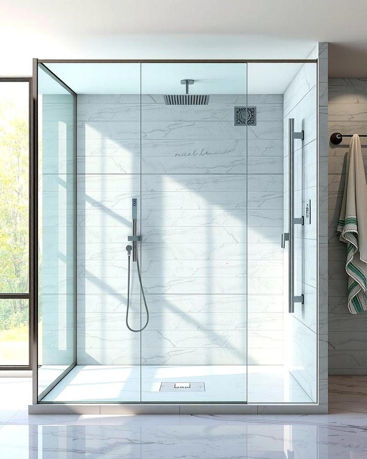 Floor to Ceiling Glass Showers - 25 Spa Like Bathroom Ideas