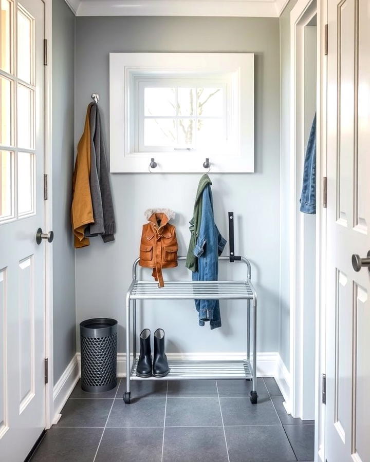 Foldable Drying Racks - 25 Small Mudroom Ideas