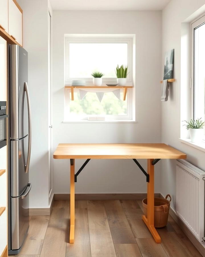 Foldaway Table - 25 Small Kitchen Table Ideas