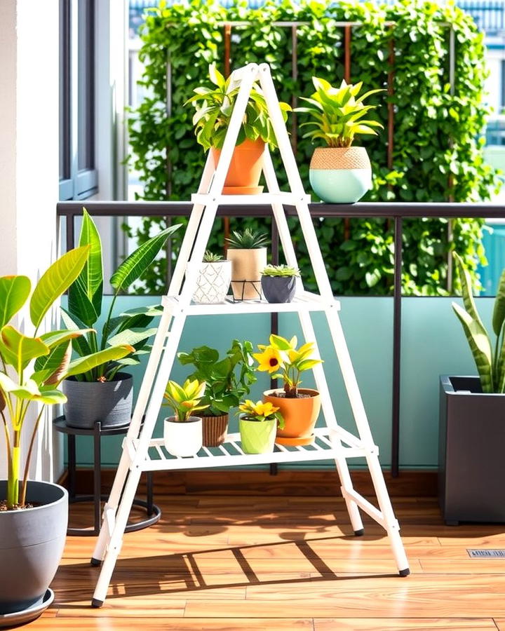 Folding A Frame Plant Stands - 25 Outdoor Plant Stand Ideas