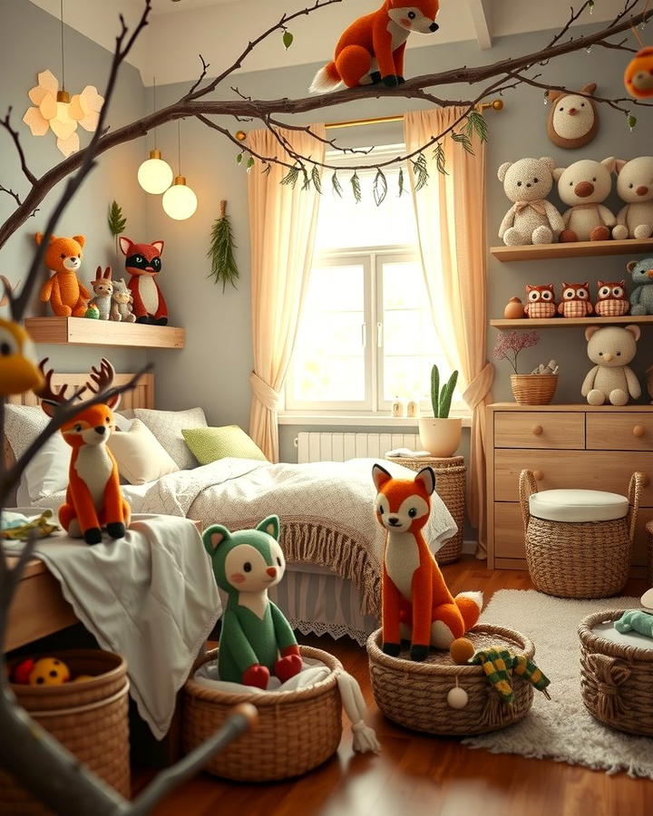 Forest Animal Plush Toys - 25 Woodland Nursery Ideas