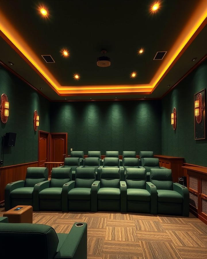 Forest Green - 30 Home Theater Paint Colors