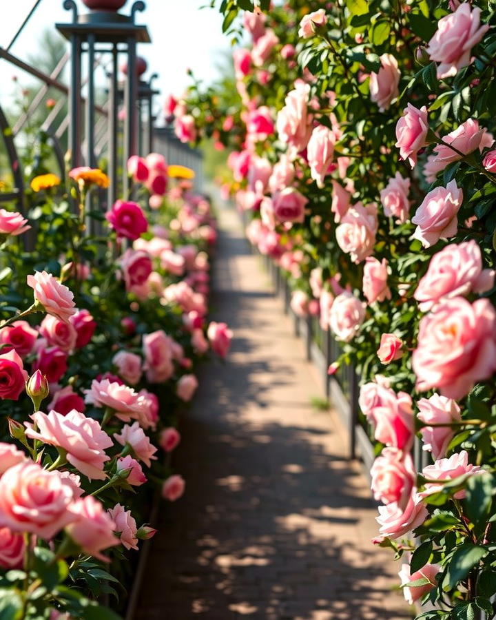 Fragrant Rose Walkways for Sensory Delight - 25 Rose Garden Ideas