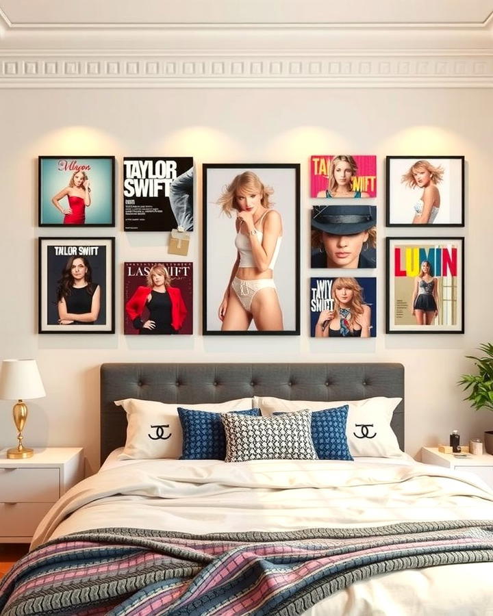 Framed Album Covers - 25 Taylor Swift Themed Bedroom Decor Ideas