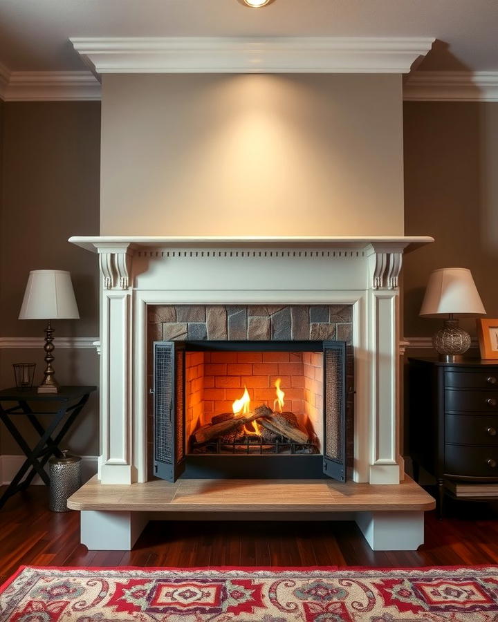 Freestanding Fireplace - 30 Bedroom Fireplace Ideas