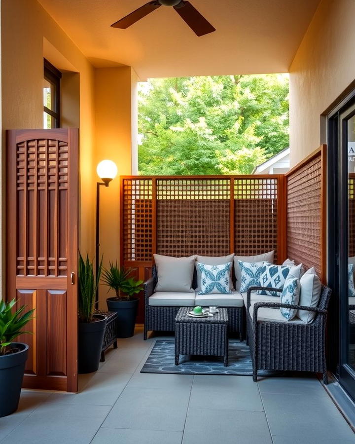 Freestanding Privacy Screens - 25 Privacy Patio Ideas