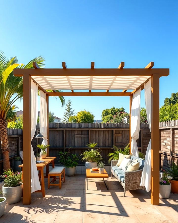 Freestanding Small Pergola - 25 small patio pergola ideas