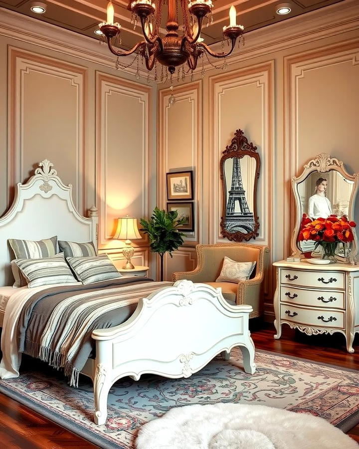 French Provincial Furniture - 25 Paris-themed Bedroom Ideas