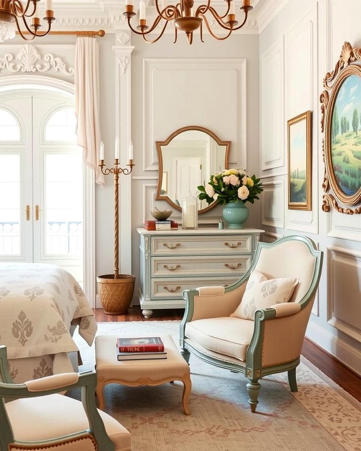 French Style Accent Chairs - 30 French Bedroom Decor Ideas