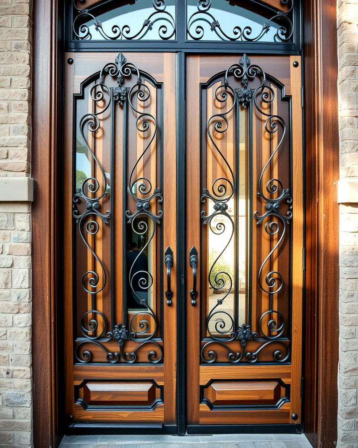 Front Doors with Iron Grilles - 25 Rustic Front Door Ideas