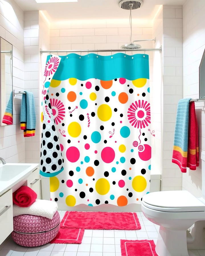 Fun and Quirky Shower Curtains - 25 Teen Bathroom Ideas