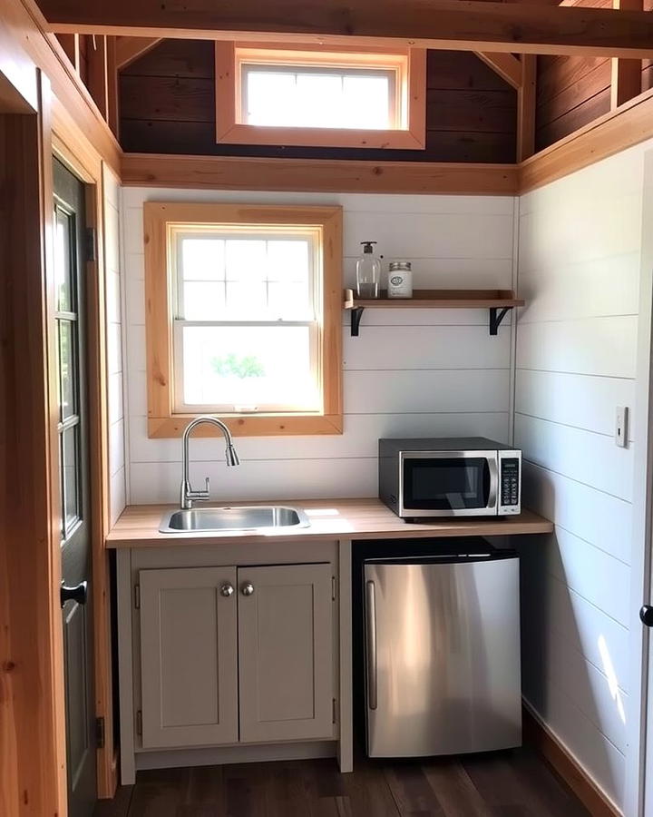 Functional Kitchenette - 25 Pole Barn Interior Ideas