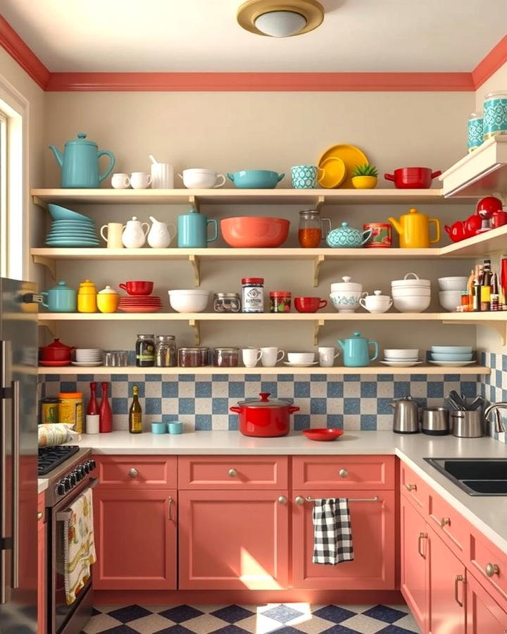 Functional Open Shelving - 30 1930s - 1940s Kitchens