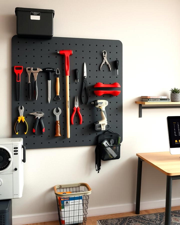 Functional Pegboard for Organization - 30 Home Office Ideas for Her