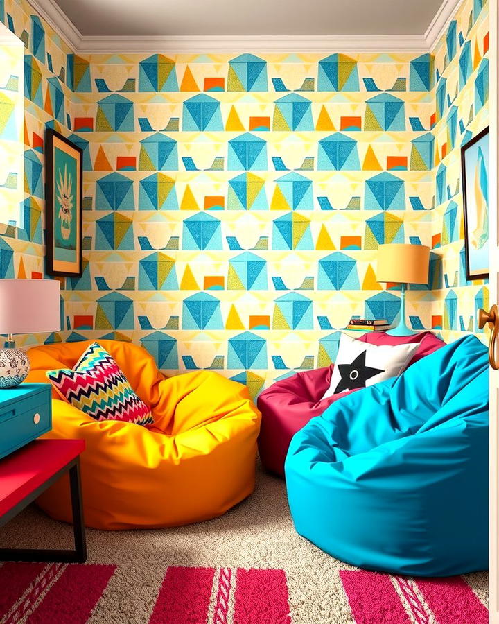 Funky Bean Bag Chairs - 30 80s Bedroom Ideas