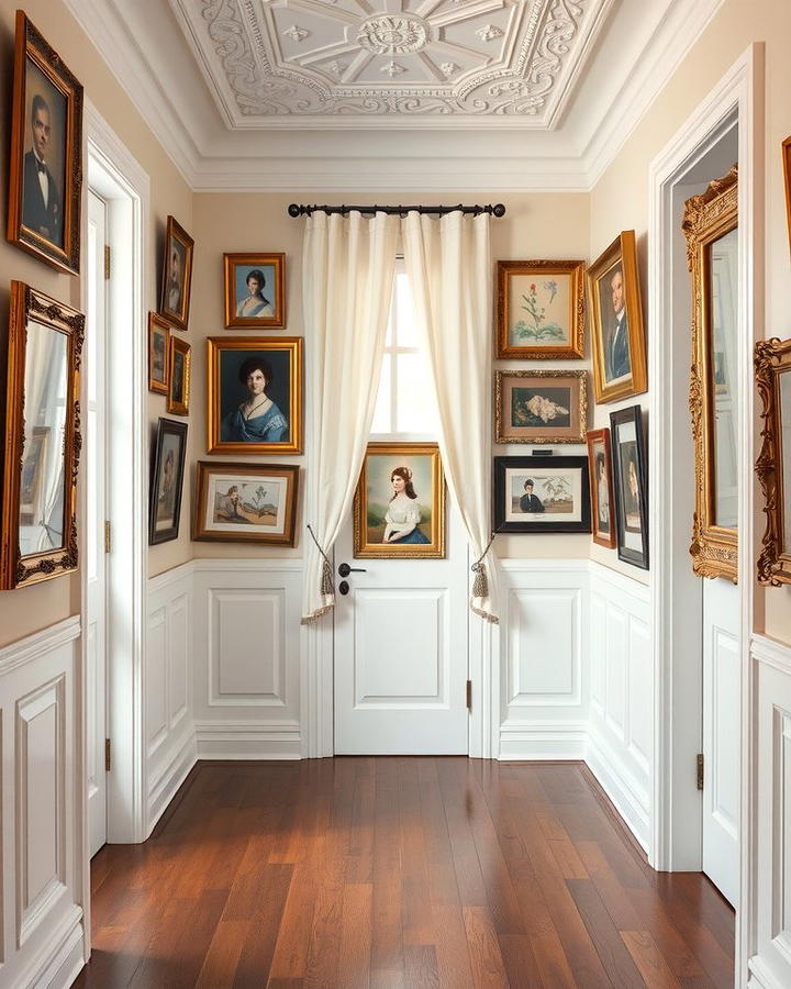 Gallery Style Wall Art - 25 Victorian Hallway Ideas