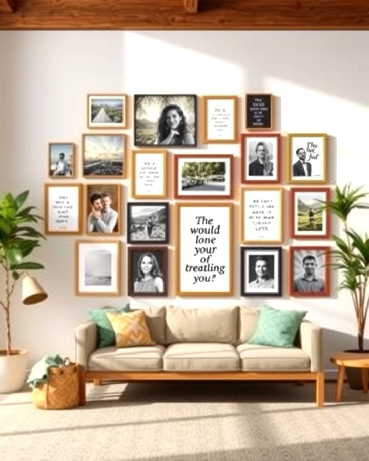 Gallery Wall Display - 25 Morning Room Ideas