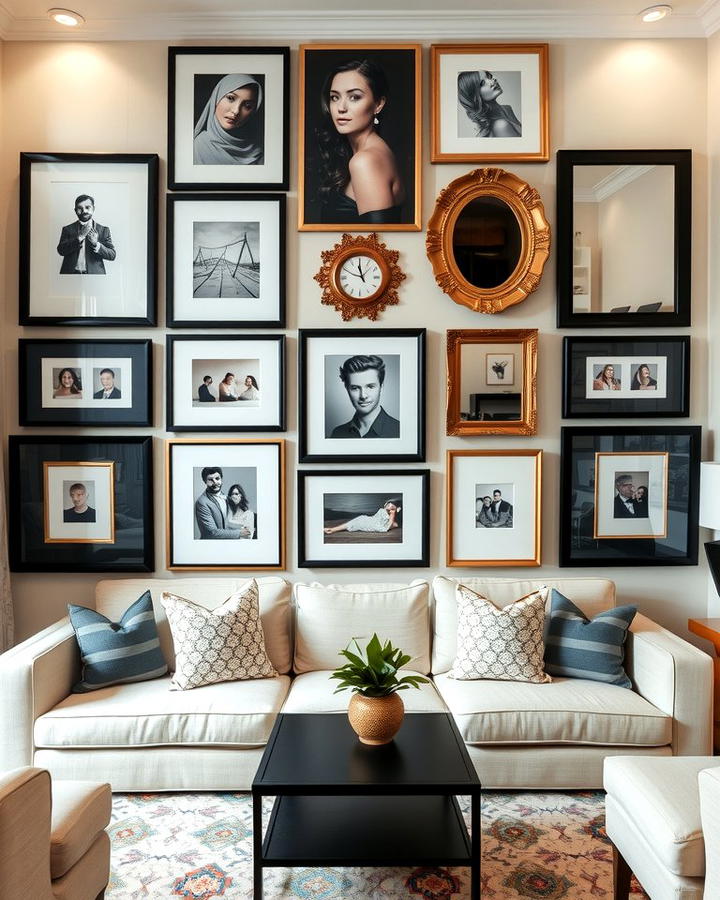 Gallery Wall Displays - 25 Ralph Lauren Living Room Ideas