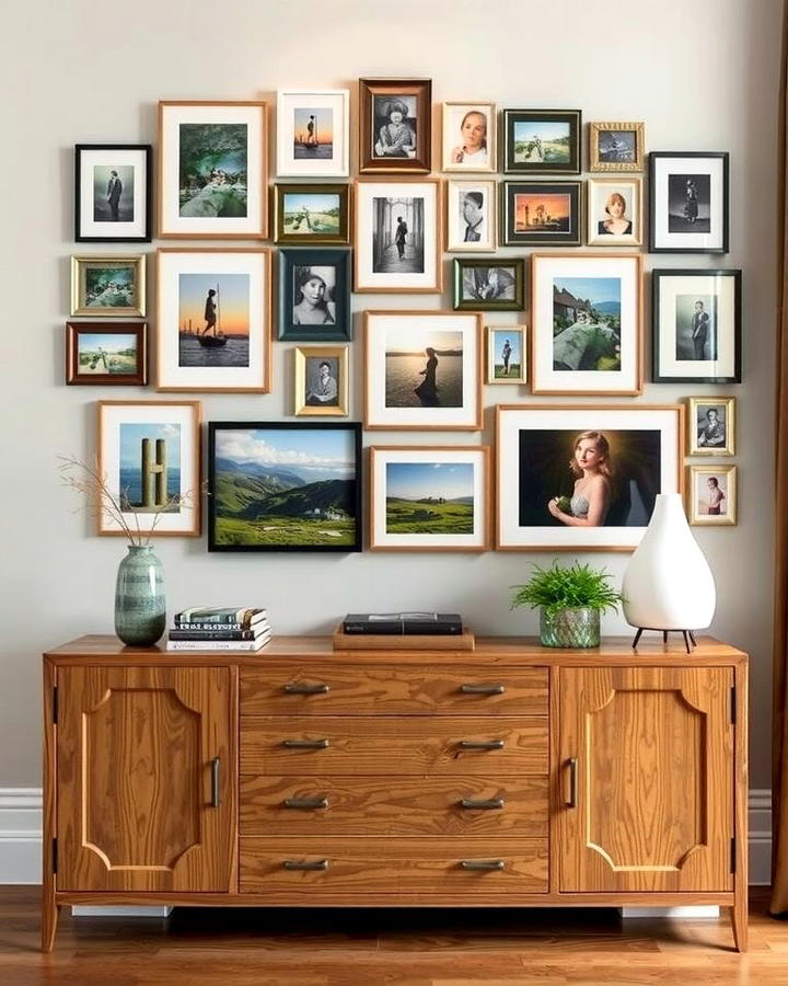 Gallery Wall Pairing - 25 Sideboard Decor Ideas