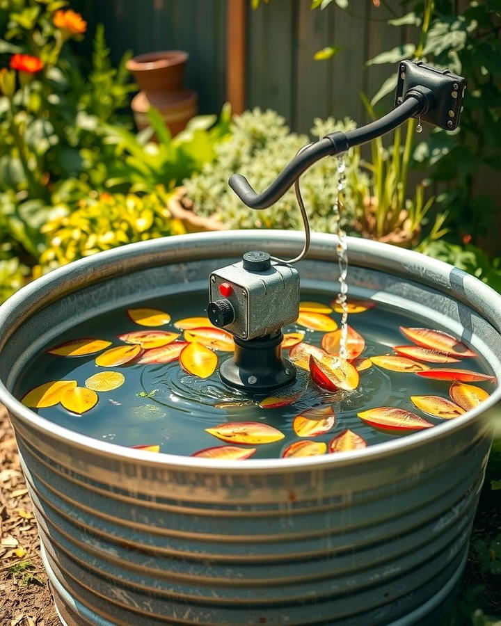 Galvanized Tub Water Feature - 25 Vintage Garden Ideas