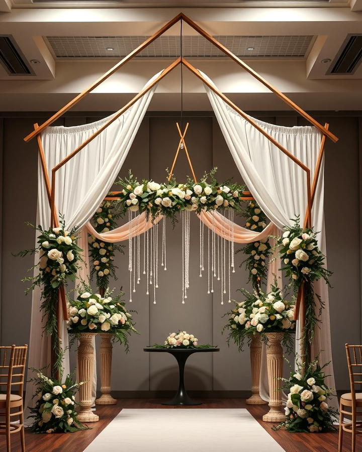 Geometric Arch - 30 Wedding Altar Ideas
