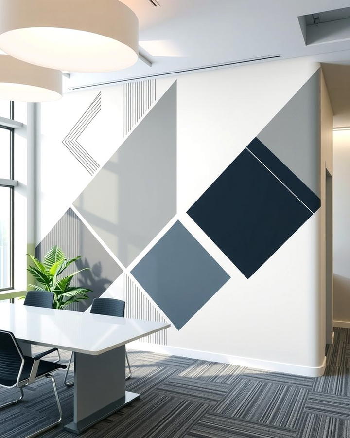 Geometric Pattern Mural - 25 Office Wall Murals