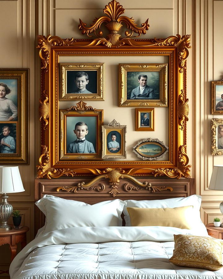 Gilded Frames for Wall Art - 25 Vintage Bedroom Ideas