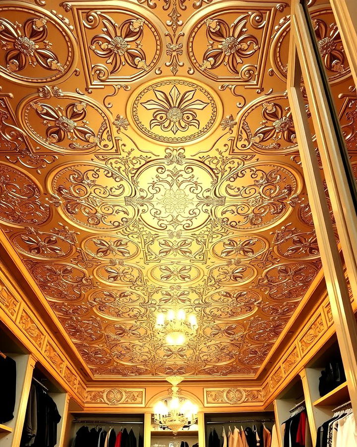 Glamorous Appeal for Walk In Closets - 25 Tin Ceiling