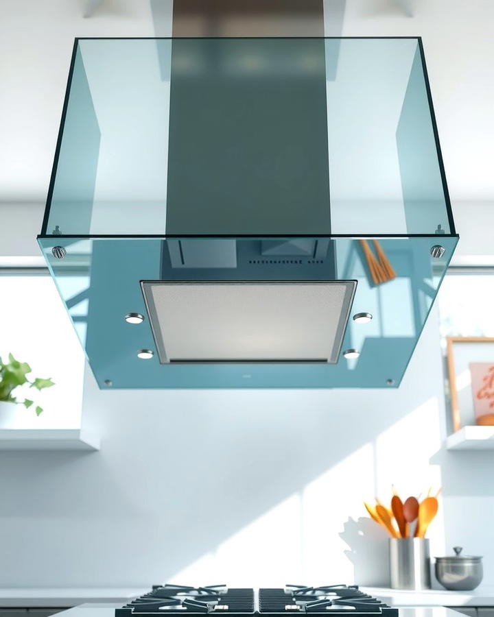 Glass Canopy Range Hood - 25 Range Hood Ideas