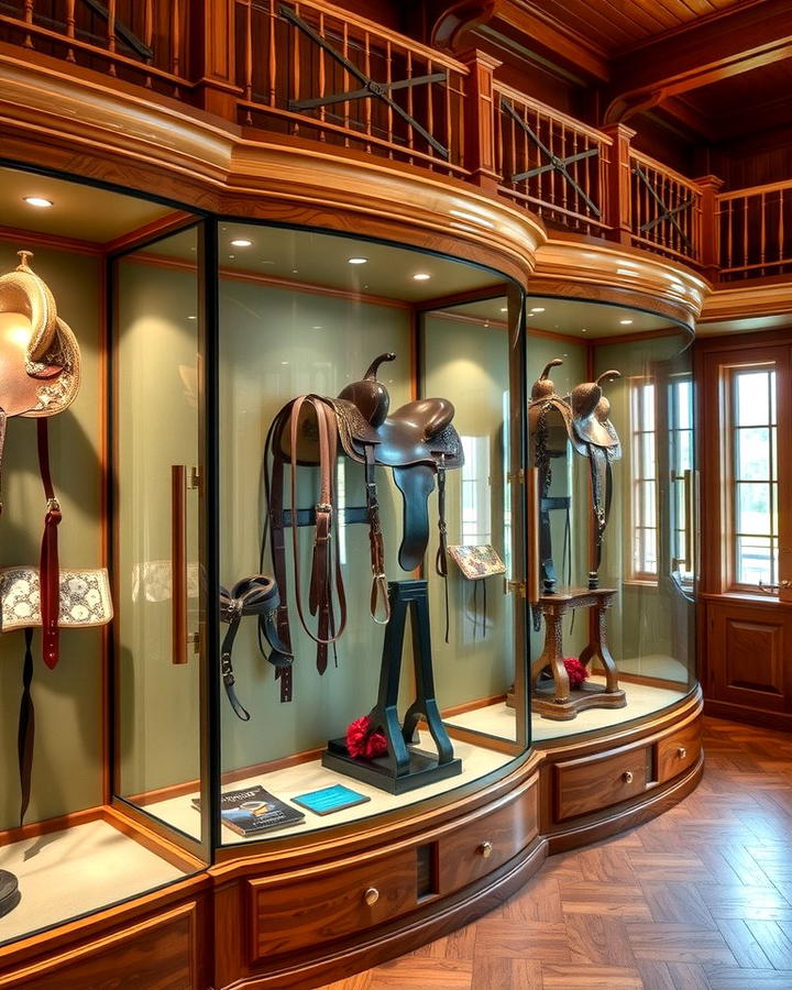 Glass Display Cases - 30 Tack Room Ideas