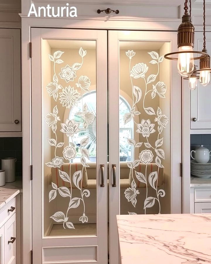 Glass Etched Doors - 25 Pantry Door Ideas