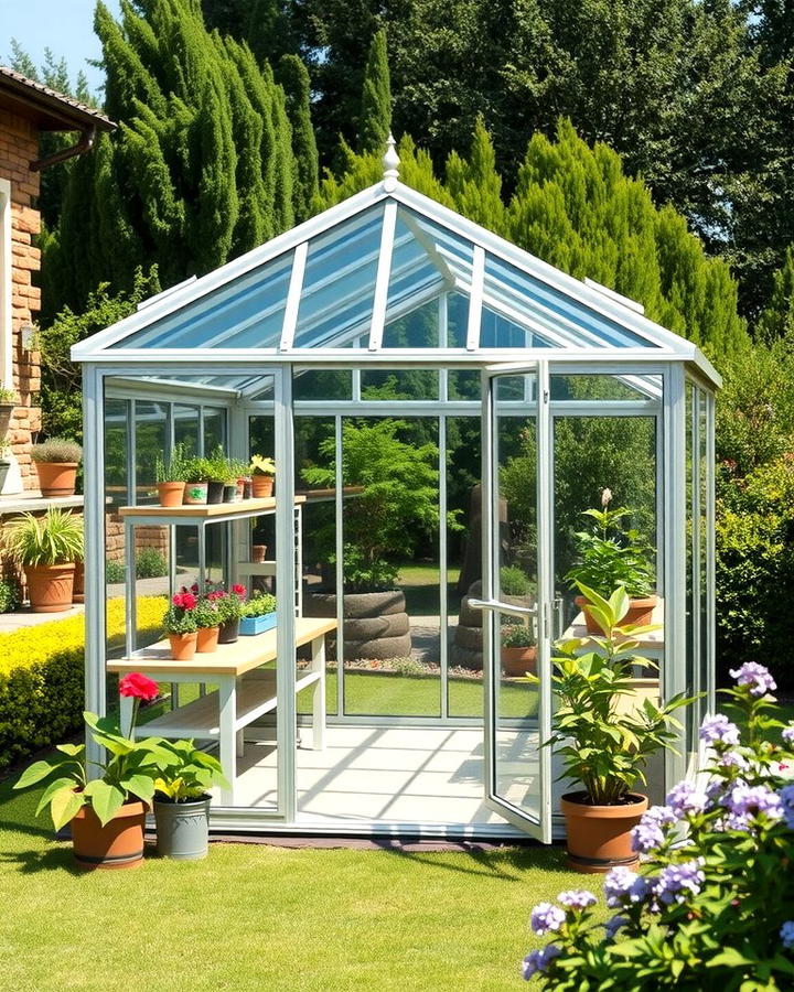 Glass Greenhouse Shed - 25 wood shed ideas