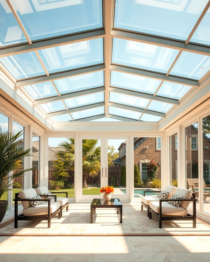 Glass Panel Ceiling - 25 patio ceiling ideas