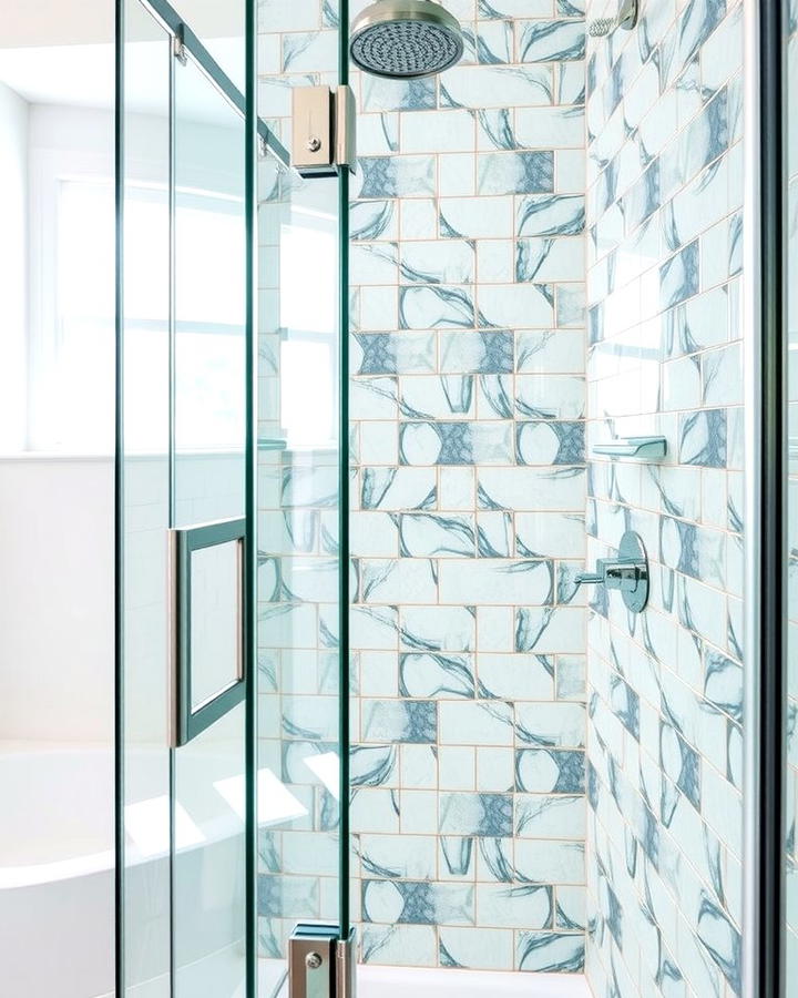 Glass Tile Shower Surrounds - 25 Shower Surround Ideas