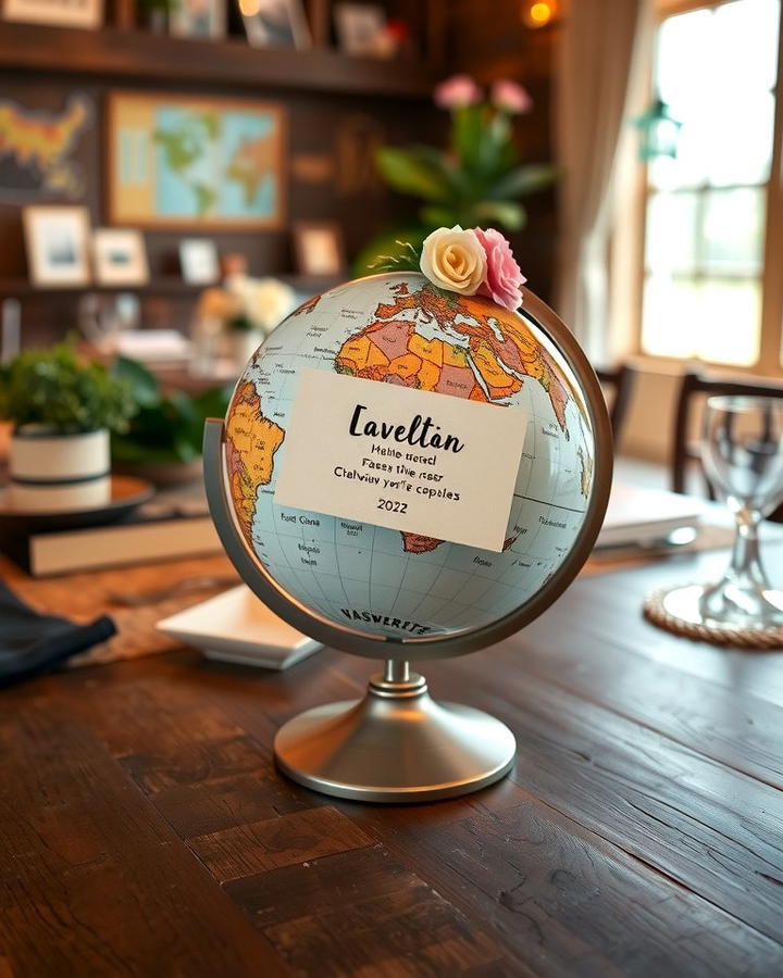 Globe Card Holder - 30 Wedding Card Box Ideas