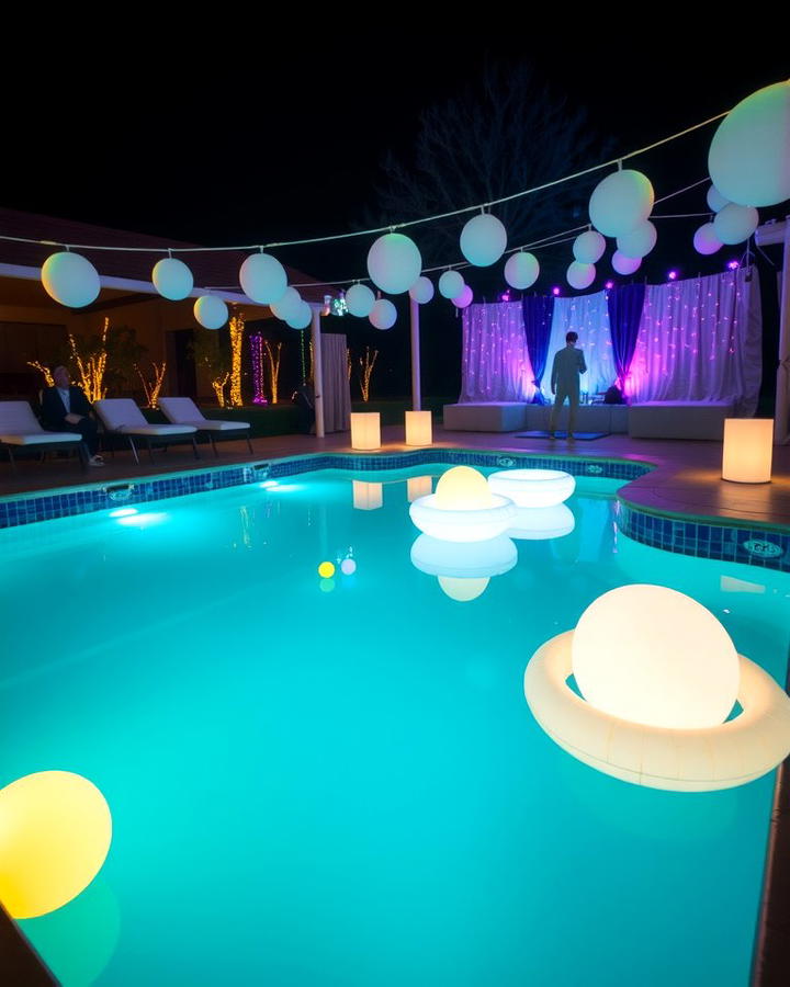Glow in the Dark Pool Accessories - 25 Pool Party Ideas