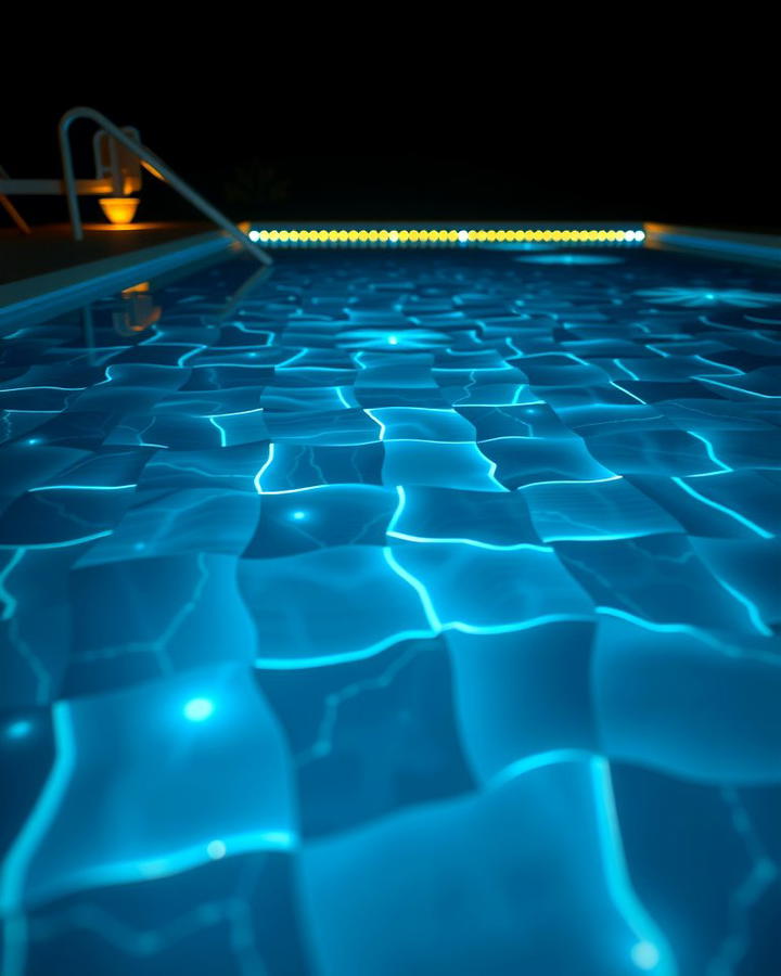 Glow in the Dark Pool Tiles - 25 Pool Lighting Ideas