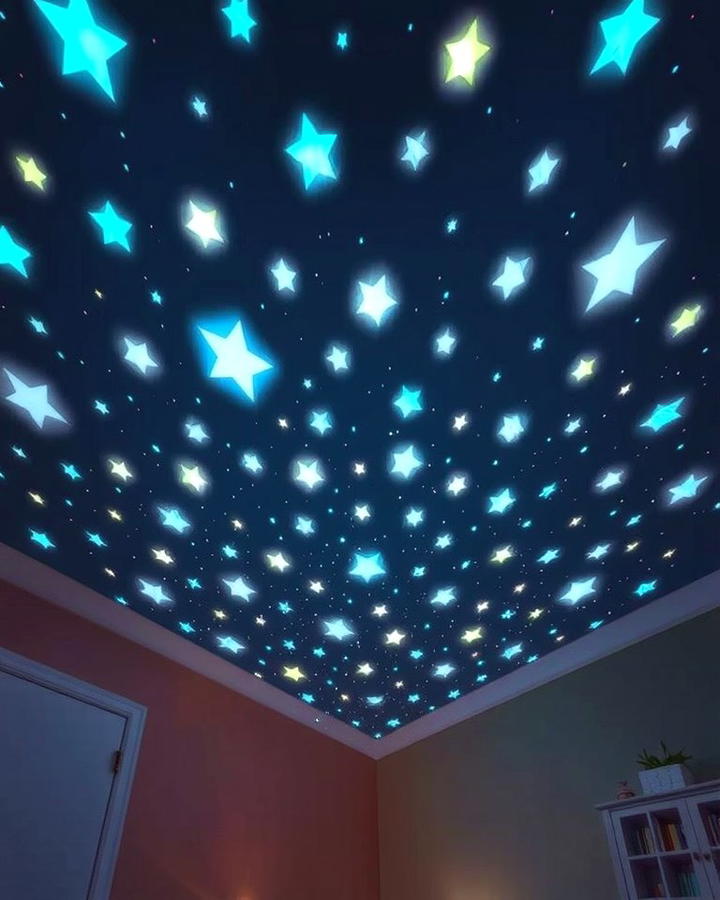 Glow in the Dark Stars - 30 Fairy-themed Bedroom Ideas