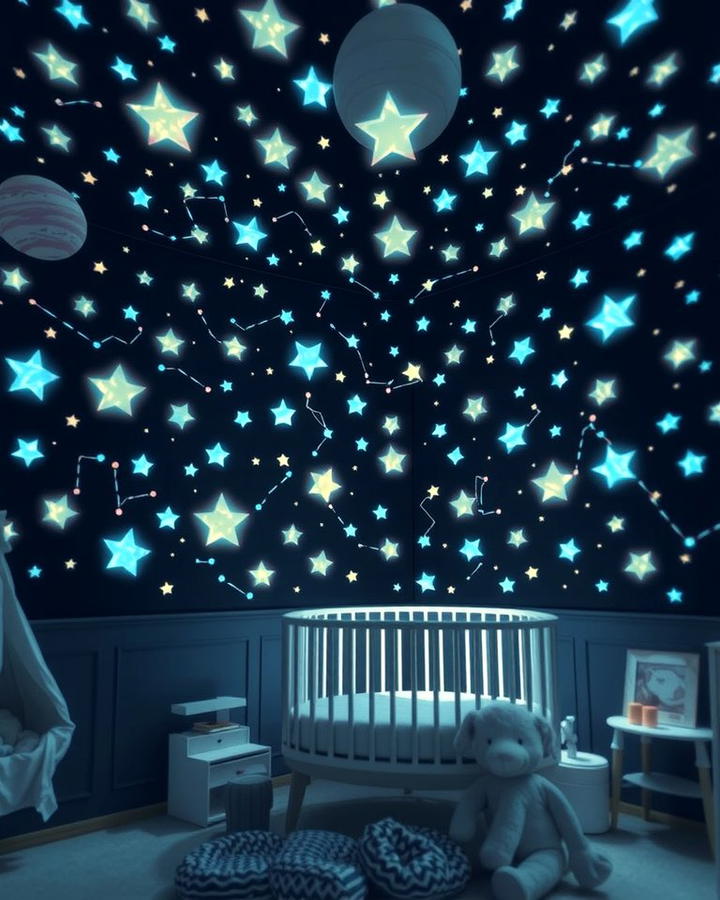 Glow in the Dark Stars - 25 Space-themed Nursery Ideas