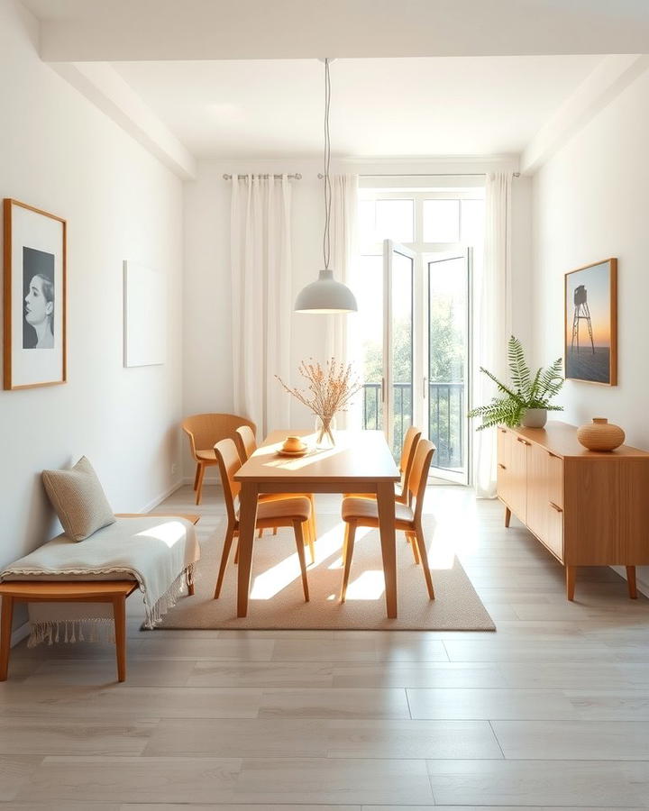 Go for Minimalist Decor - 25 Small Dining Room Ideas