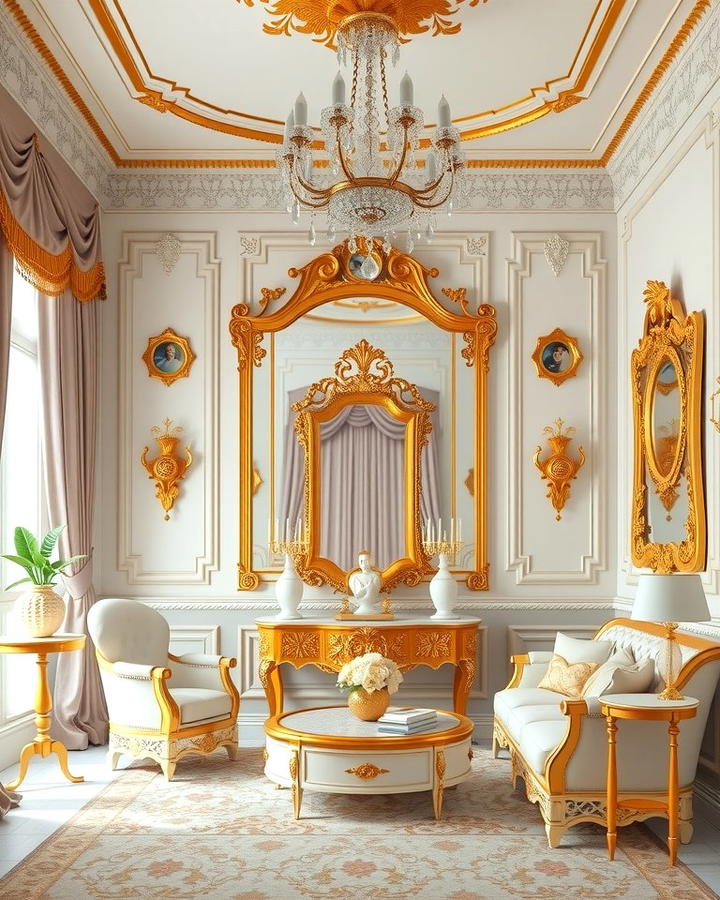 Gold Accents for Royal Elegance - 25 Princess Room Ideas