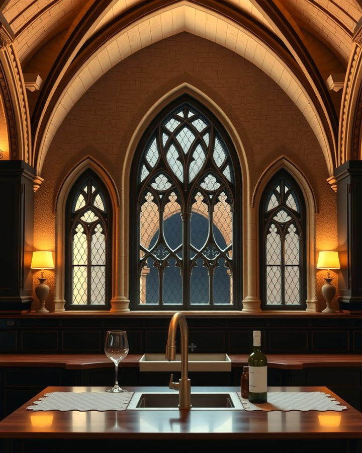 Gothic Arch Windows - 30 Gothic Kitchen Ideas