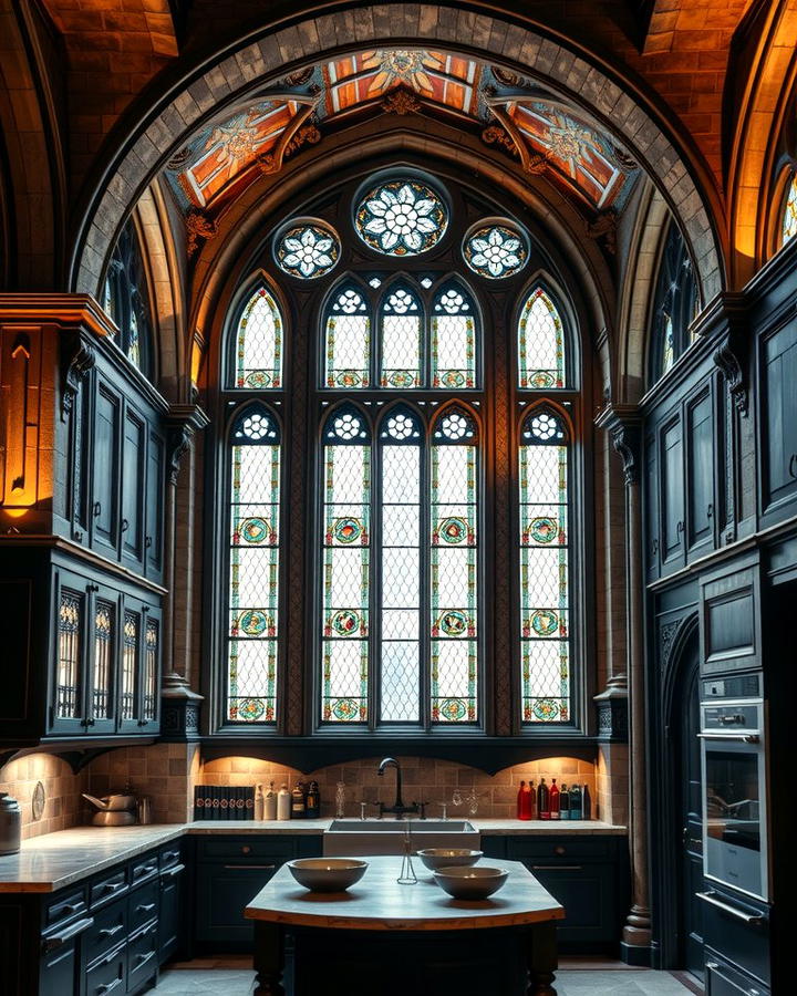 Gothic Arched Windows - 30 Gothic Kitchen Ideas