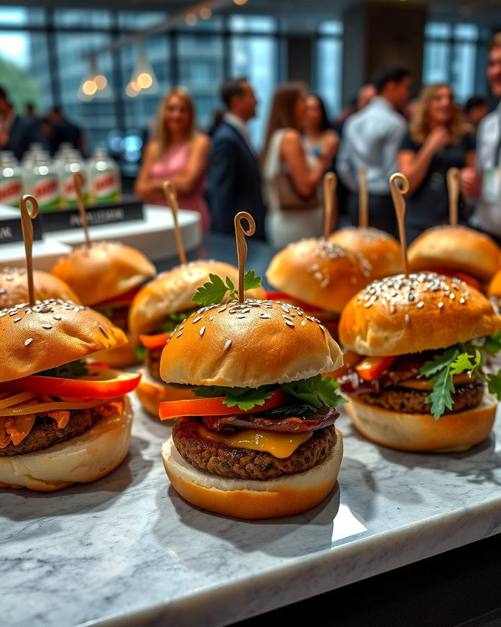 Gourmet Slider Station 2 - 25 Wedding Buffet Ideas