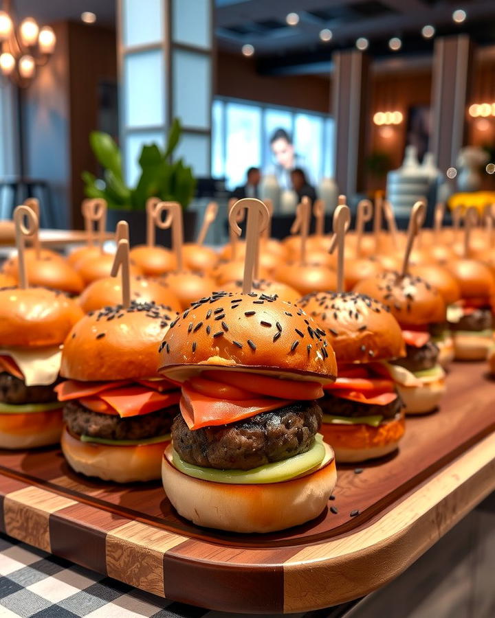 Gourmet Slider Station - 25 Wedding Buffet Ideas