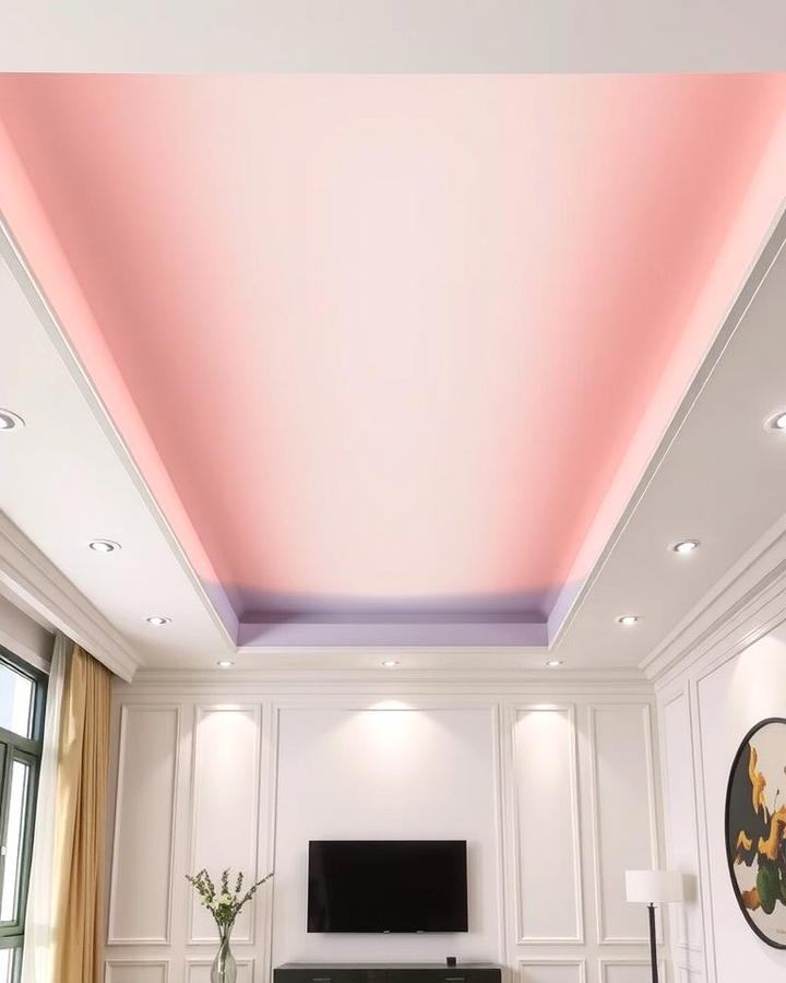 Gradient Paint Effects - 25 Reverse Tray Ceiling Ideas