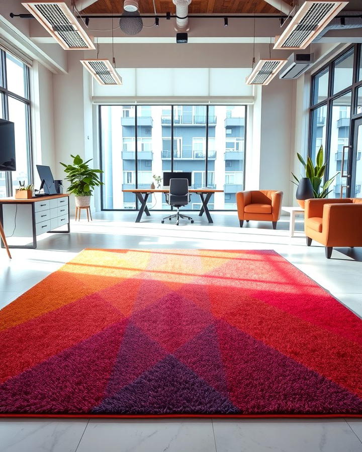 Gradient or Ombre Rugs - 25 Office Rug Ideas