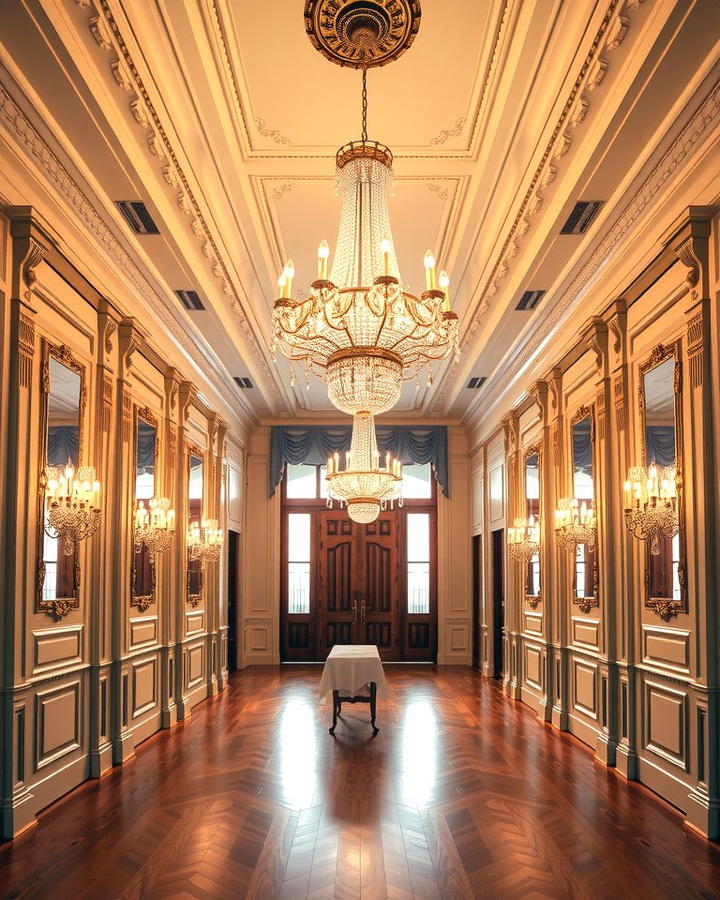 Grand Chandeliers - 25 Victorian Hallway Ideas