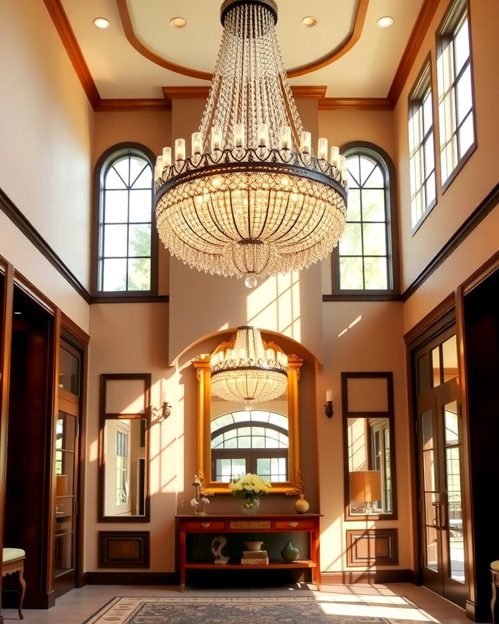 Grand Entrance with a Statement Chandelier - 25 Traditional Interior Design Ideas